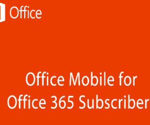 Office mobile for office 365